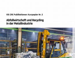 Titelbild VDIZRE Kurzpapier Abfallwirtschaft Rcycling Metallindustrie